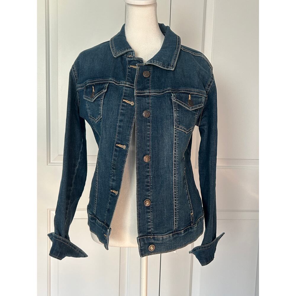 Old Navy Rockstar Classic Denim Jacket Women Small